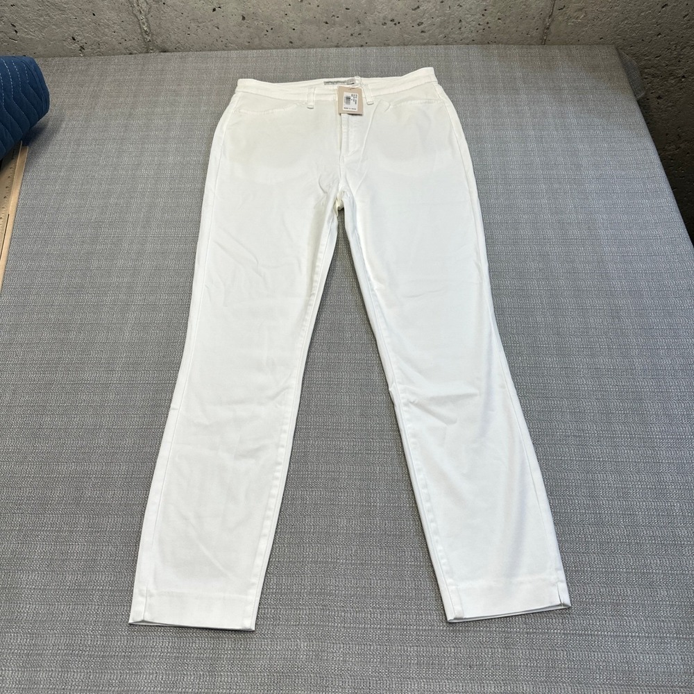 New Peter Millar Pants Womens 10 White Straight Leg Pants Resort Classic Golf